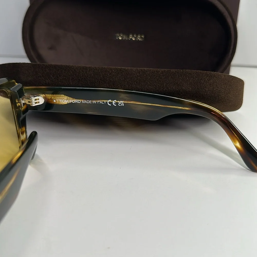 Tom Ford Redford Yellow Photochromatic Square Men's Sunglasses FT1153 52E 56.